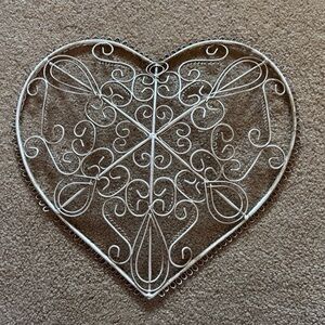Heart-Shaped Metal Wall Decor